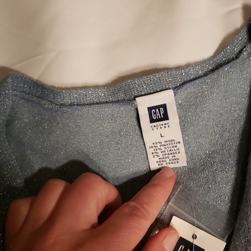 Women's button down sweater-L - Picture 3 of 5